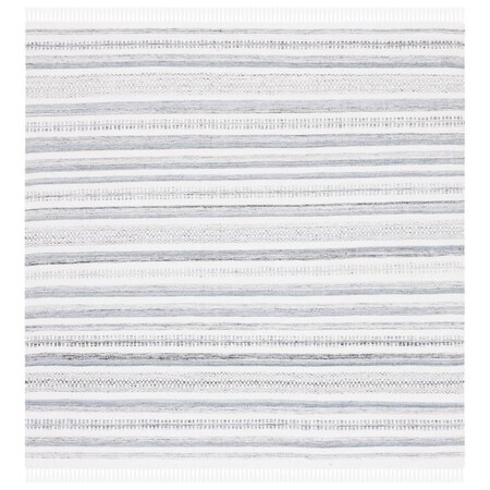 Safavieh 6 x 6 ft. Kilim Contemporary Hand Woven Square Rug Ivory & Grey KLM276F-6SQ